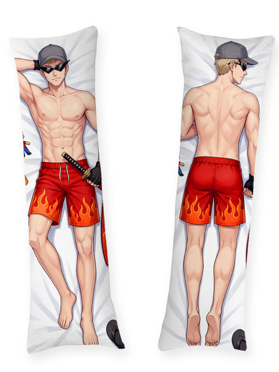 Bro Strider Flame Swim Trunks dakimakura