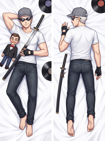 Bro Strider Rooftop Strife Katana Body Pillow