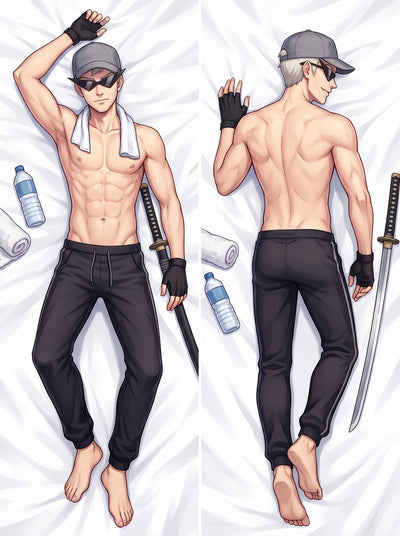 Bro Strider Shirtless Katana Training Body Pillow