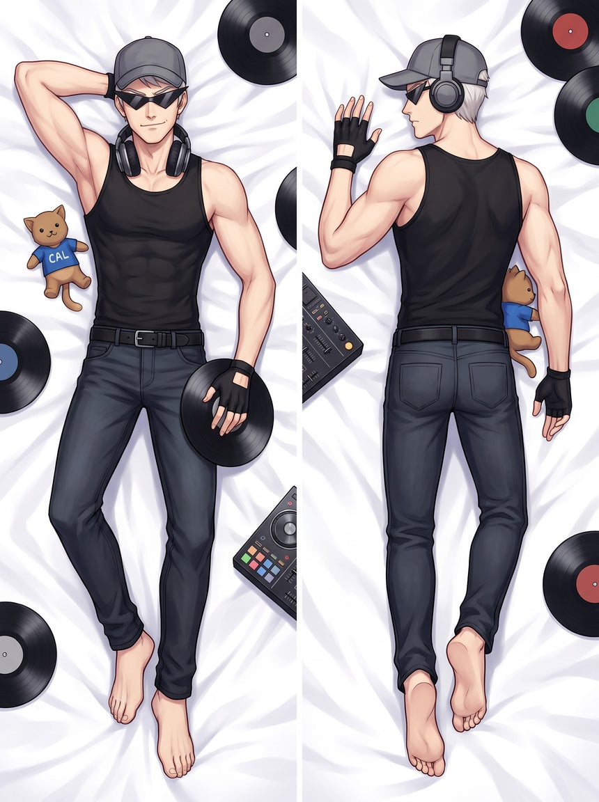 Bro Strider Black Tank Top DJ Night dakimakura