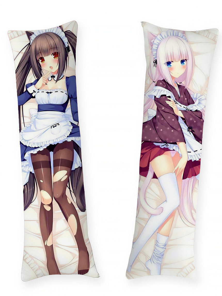 Nekopara Chocola and Vanilla Maid Body Pillow