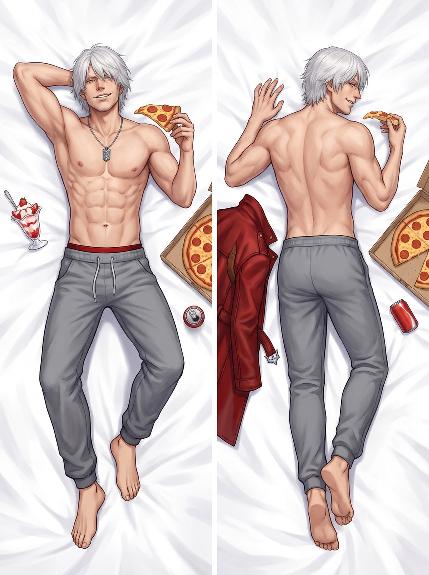 Dante Lazy Pizza Night Sweatpants Body Pillow