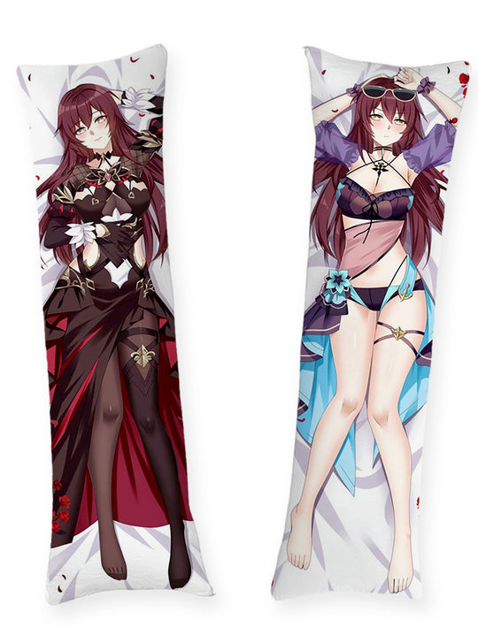Eden Black Gown and Lace Swimsuit Body Pillow
