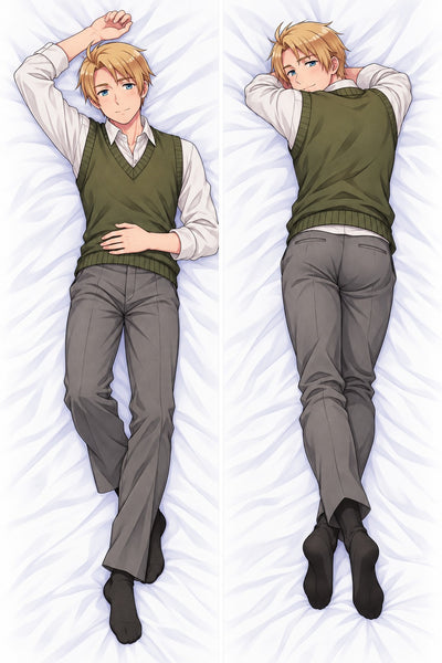 England Knit Vest Body Pillow
