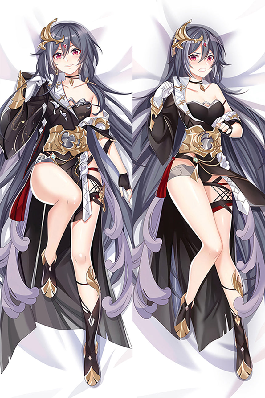 Fu Hua Black and Gold dakimakura