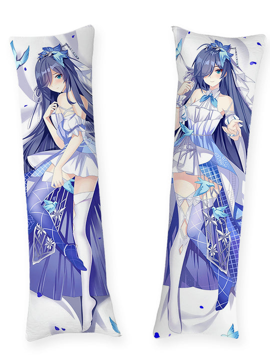 Fu Hua Azure Dress Body Pillow