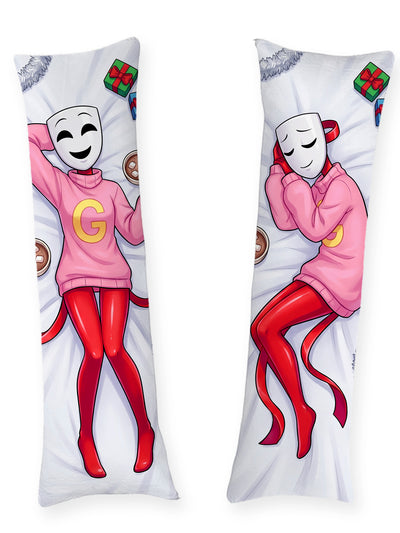 Gangle Pink Christmas Sweater Body Pillow