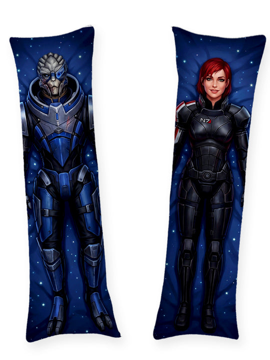 Garrus and Shepard Body Pillow