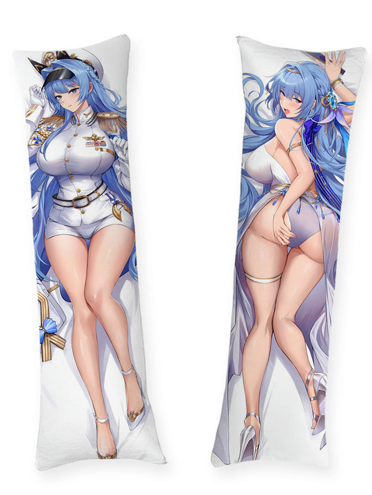 Helm Captain Uniform and White Swimsuit Body Pillow