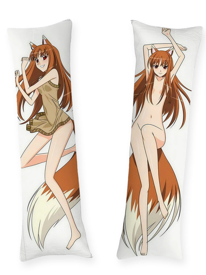 Holo Spice and Wolf Body Pillow