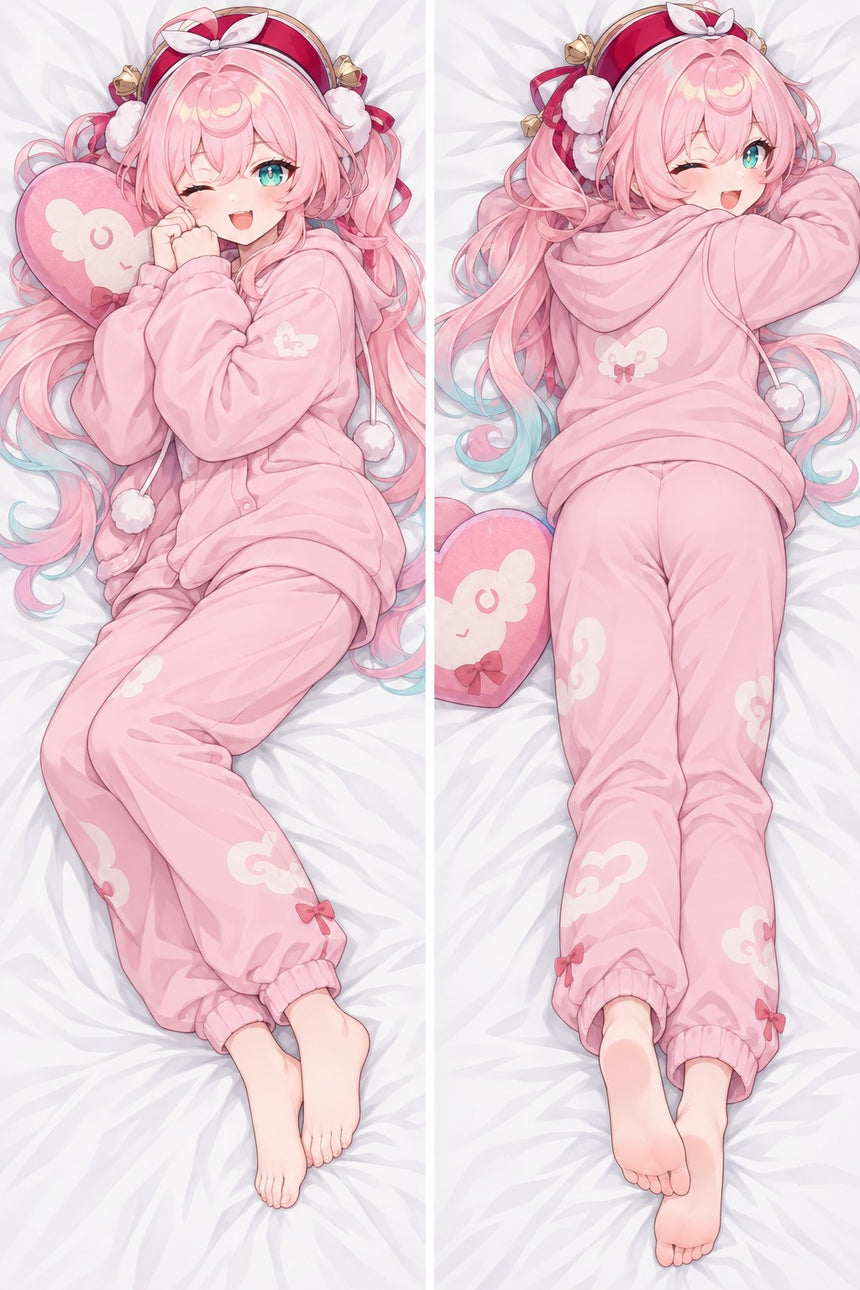 Hyacine Pink Hoodie Body Pillow