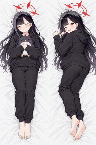 Ichika Black Hoodie Body Pillow