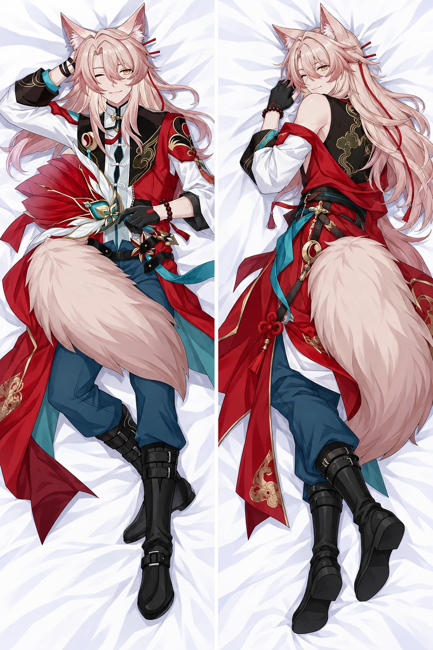 Jiaoqiu Red Coat Body Pillow