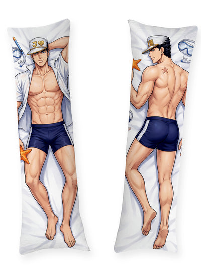 Jotaro Kujo Marine Biologist Beach Body Pillow