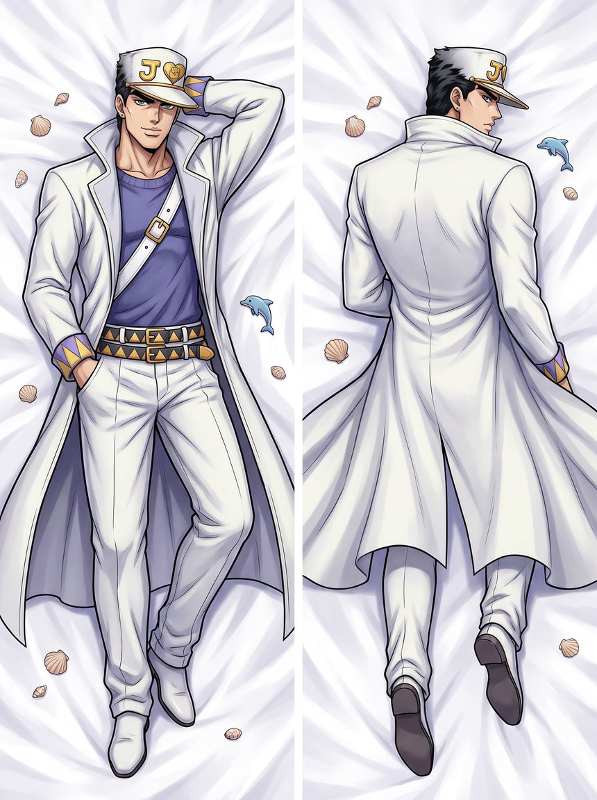 Jotaro Kujo Morioh White Coat Body Pillow