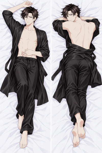 Jumin Han Black Silk Robe Body Pillow