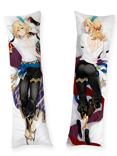 Kaveh Open White Shirt Body Pillow