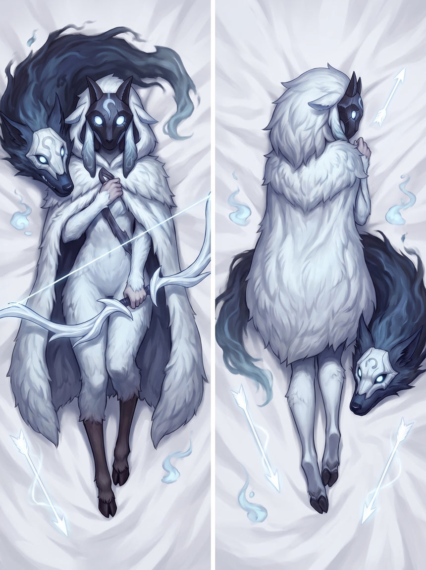 Kindred Lamb and Wolf Eternal Hunters Body Pillow