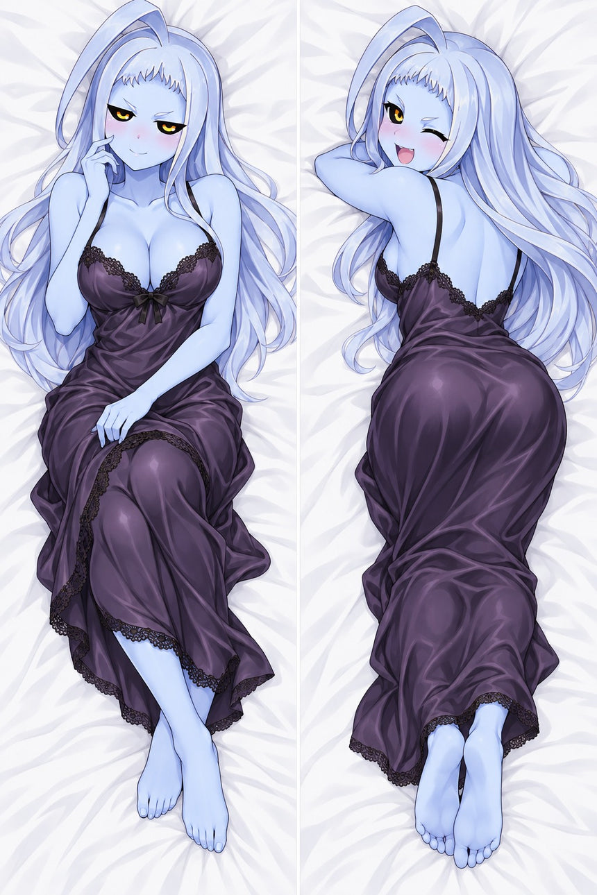 Lala Purple Satin Nightgown Body Pillow