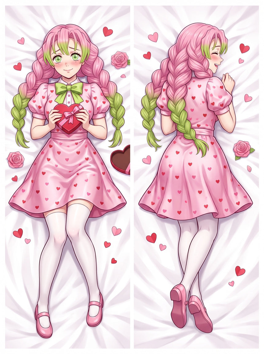 Mitsuri Love Hashira Valentine Dress Body Pillow