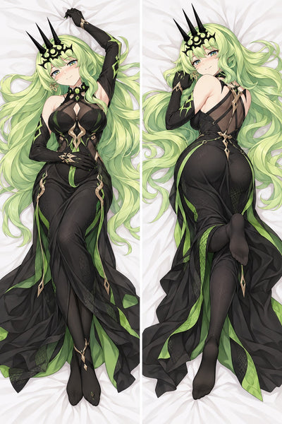 Mobius Black Green Gown Body Pillow