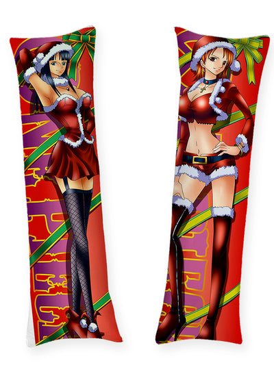 Nami and Nico Robin Christmas Body Pillow