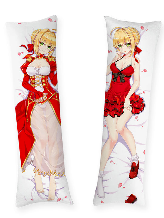 Nero Claudius Red Ruffle Dress Body Pillow