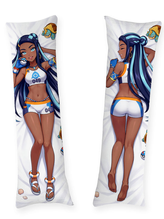 Nessa Pokemon Water Gym Uniform Body Pillow