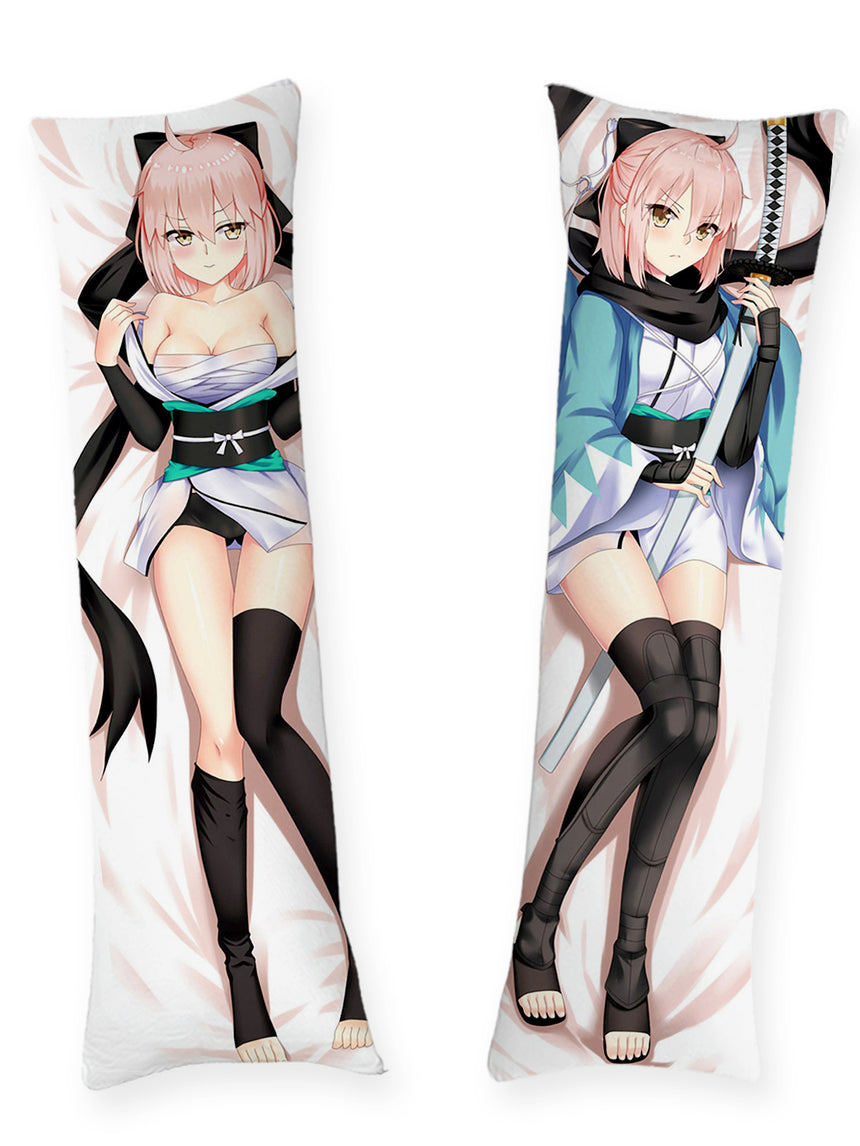Okita Souji Black Scarf Body Pillow
