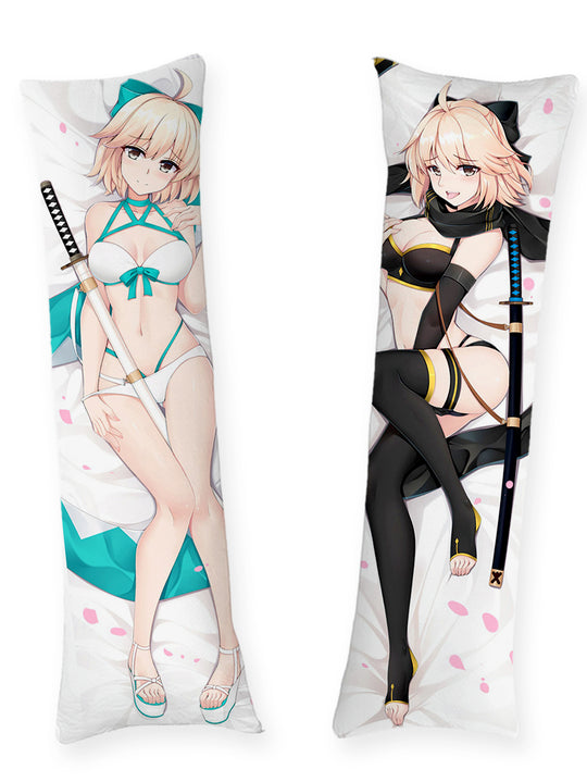 Okita Souji White Bikini Body Pillow