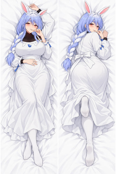 Pekora's Mom White Apron Dress Body Pillow