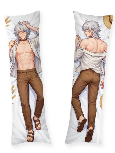 Phainon Open Linen Shirt Harvest Body Pillow