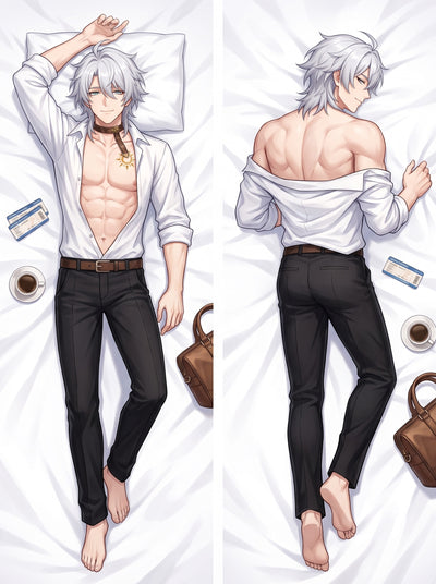 Phainon Lazy Morning Open Shirt Body Pillow