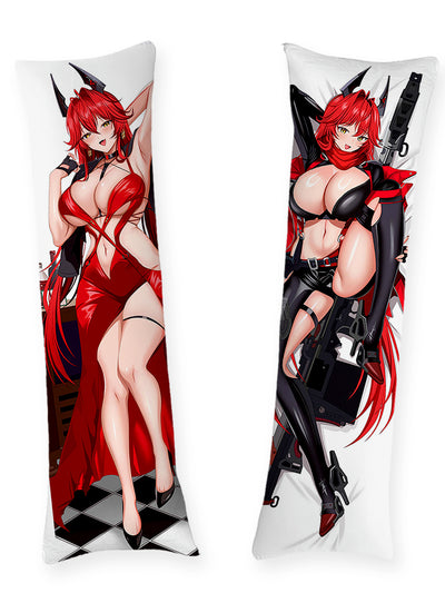 Red Hood Nikke Red Strap Dress Body Pillow