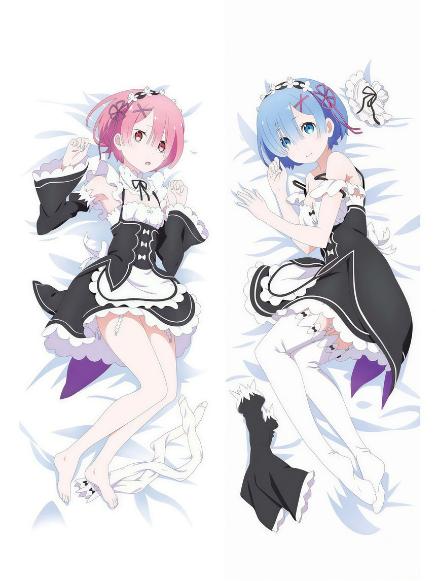 Rem and Ram Anime Body Pillow 2
