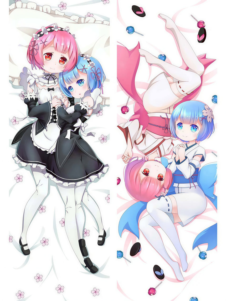Rem et Ram en version chibi dakimakura 2