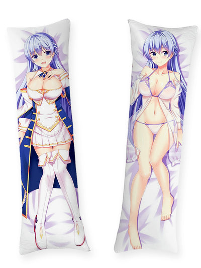 Rodney Blue Coat and White Bikini Body Pillow