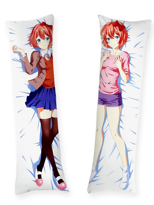 Sayori School Uniform Body Pillow