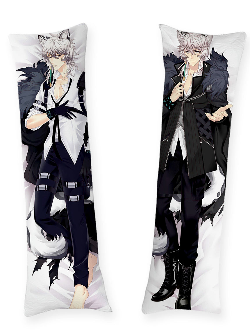 SilverAsh Black and White Coat dakimakura