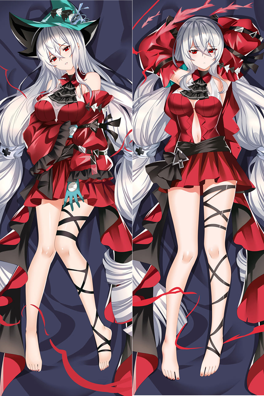 Skadi Crimson Dress Body Pillow