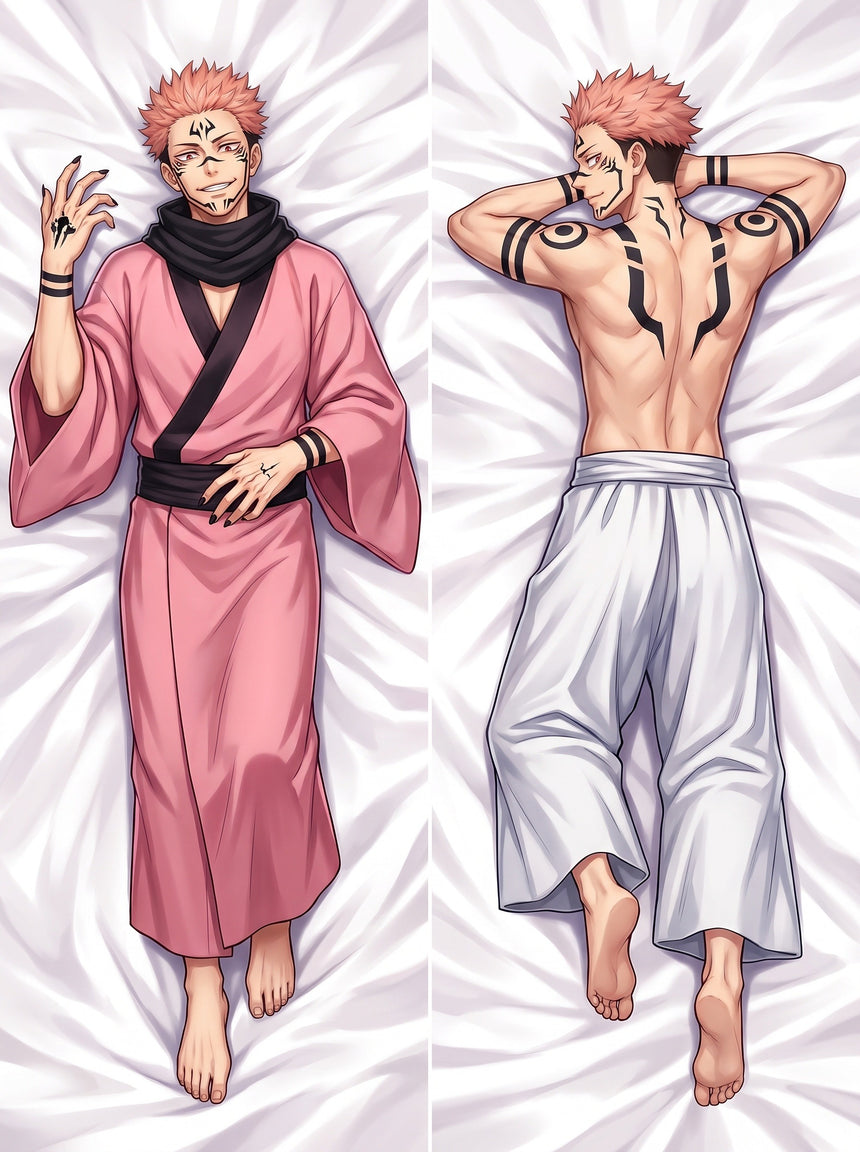 Sukuna Pink Kimono Body Pillow