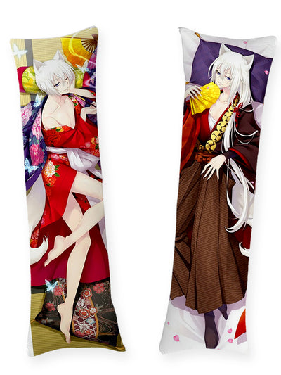 Tomoe Fox Spirit Floral Kimono Body Pillow