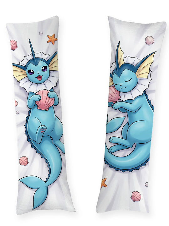 Vaporeon Seashell Beach Day Body Pillow