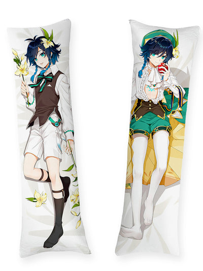 Venti White Shirt and Lilies Body Pillow