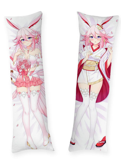 Yae Sakura Wedding Dress and Kimono Body Pillow