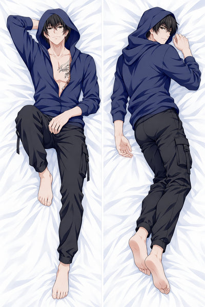 Zhang Qiling Navy Hoodie Body Pillow