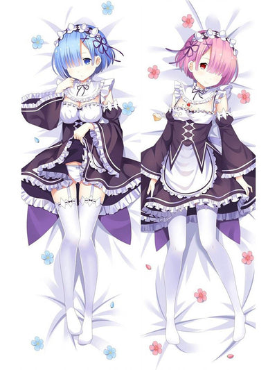 Rem and Ram Body Pillow <br/> Rem with Ram